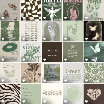 پک پوستر سبز-قهوه ای  ۴۰تایی